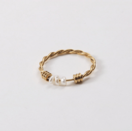 Iaap - Pearl Fidget Twist Ring