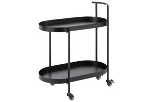 J-Line Trolley Oval Iron Black - CM