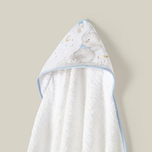 BADETUCH - 1X1 MT. MOD. ELEFANTE – MIT BLAU