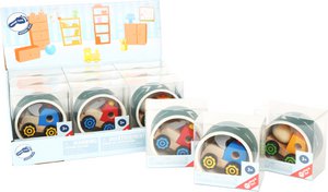 Display houten vrachtwagen met straatband | Schermen | Hout