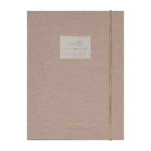 Pimpelmees baby's 1st year book Mono Luxe edition Warm Nude