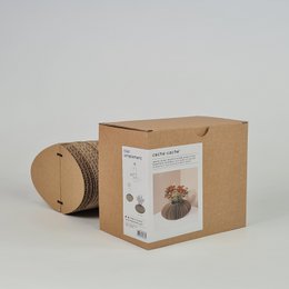 Faltbare Pappvase - oval