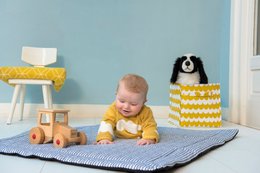 Legemåtte Playmat2GO Sort & Hvid