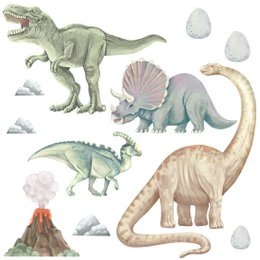 Vægklistermærke | Dinosaurer I