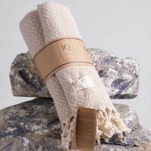 hamamdoek | Saunahanddoek | Strandlaken | Peru | Beige | 180x100cm