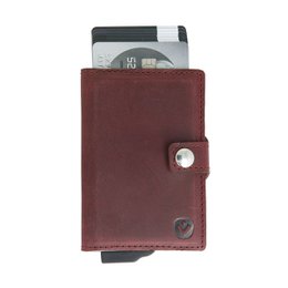 Card Case Plus Wallet Vintage Burgundy