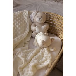 3 STUKS SET (PLUSH SPEELGOED+DEKEN+DOUDOU) - BEIGE