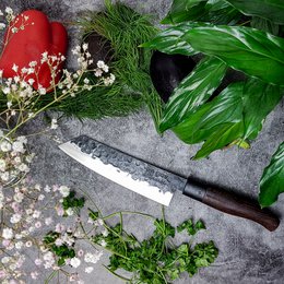 TAKAHIRO MIYAZAKI - Santoku bocho Chisaii- Santoku knife 5 inch, blade made of Japanese blue paper steel