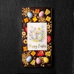 Chocolat amer PREMIUM Pâques - Joyeuses Pâques 95g