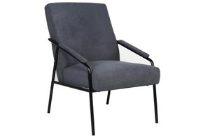 TIMES Fauteuil GRIJS/ZWART STOF OK1020 (8444)