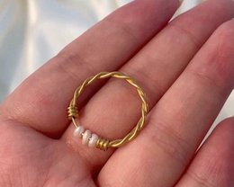 Iaap - Pearl Fidget Twist Ring