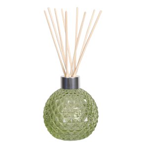 Leeres Diffuser Glas - Diffuser & 50 Rattan Reeds - Grün