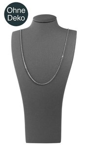 Büste (Dekoserie Soft), PU-bezogen, 26,5 cm, grau