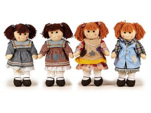 Kuschelpuppe, 25x26x46cm