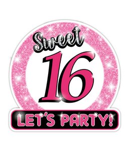 Decoratiebord - Sweet 16
