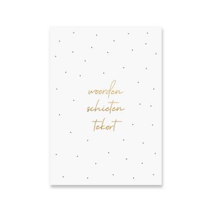 Card Words shortage | Gold foil