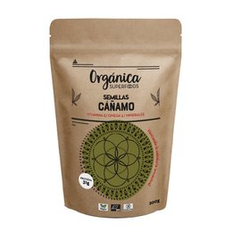 Organic hemp seeds, 200g, supplement, natural, healthy, high in protein and fiber.