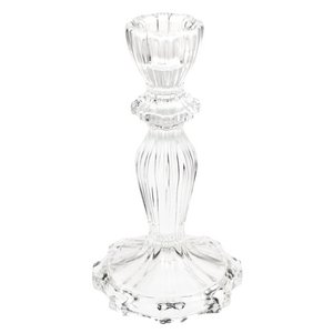 Hoher Kerzenhalter aus Glas – Klar