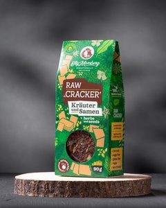 Keto Lijnzaadcrackers met zaden en kruiden 90g - Veganistisch, geen toegevoegde suikers, lactose- en glutenvrij