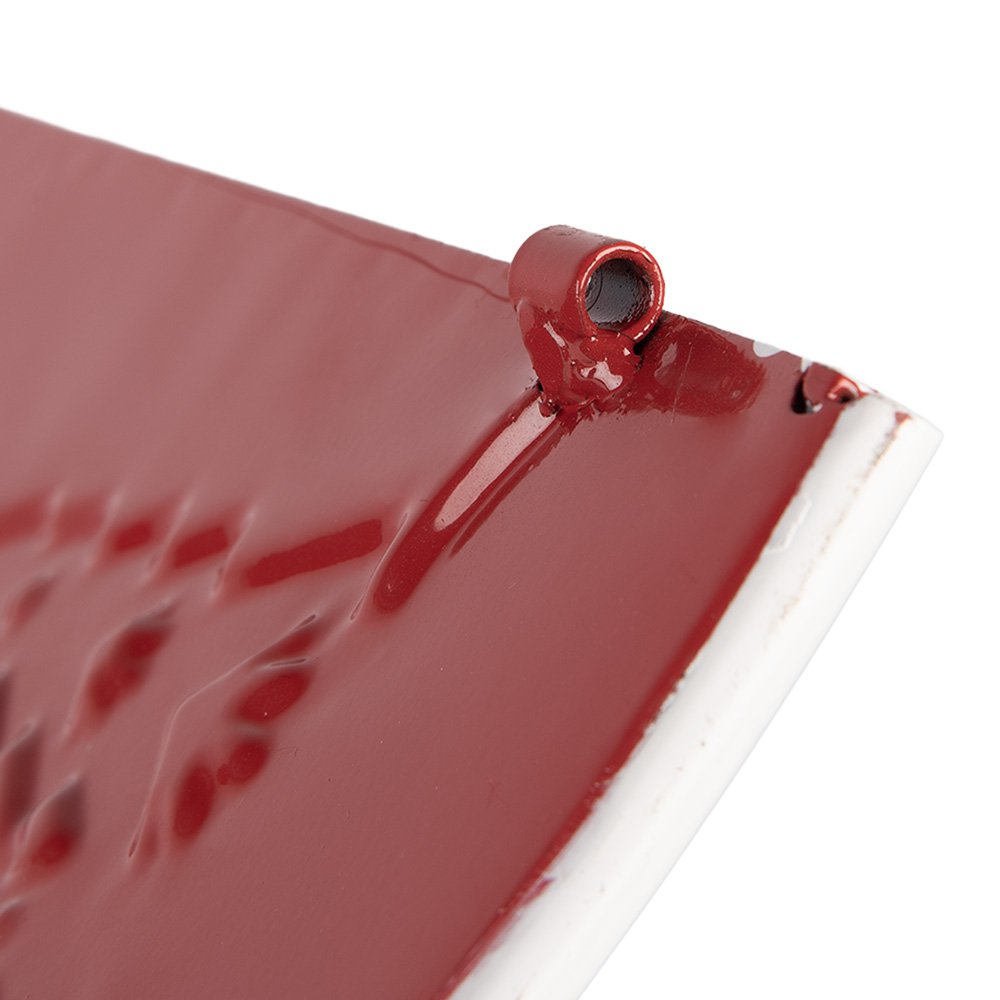 Kerstboomrok Ø 66x23 cm Rood Metaal