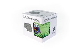 Volkswagen VW T1 Bus Coffee Mug 370ml in Gift Box - Love Bus/Green