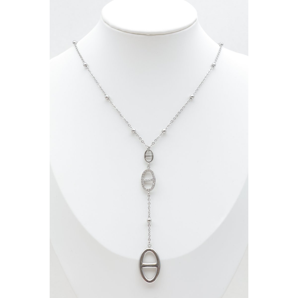 Collier maille marine en acier inoxydable
