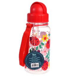 Kinderwasserflasche mit Strohhalm 500 ml – Marienkäfer