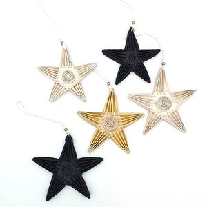 Sterornament vouwen zw/wit AN etui set/5 900-005