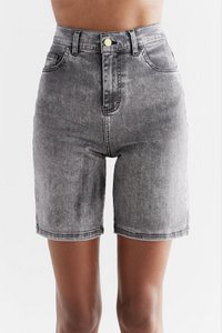 WA3015-163 | Women's Denim Shorts - Iron Gray