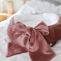 velvet babynest with bow (7 colors)