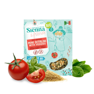 ORGANIC PASTA - MINI DITALINI WITH VEGETABLES - FROM 10 MONTHS - 350G