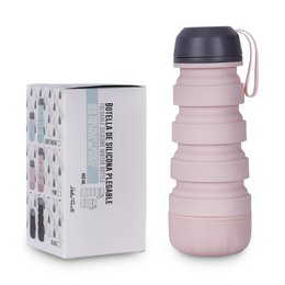 BOUTEILLE PLIABLE ROSE PASTEL HF
