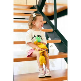 ENSEMBLE DOUDOU + BANDANA + ANNEAU DE DENTITION - MOD. OSO - ROSE FONCÉ