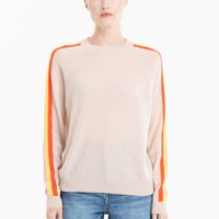 Round Collar Cashmere Skin Mandarin Pink Mandarin Woman - Kelly 30