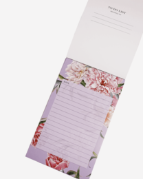 Lista de tareas en lujoso floral lila