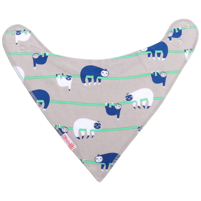 Puntslab Lazy Sloths - baby slabbetje