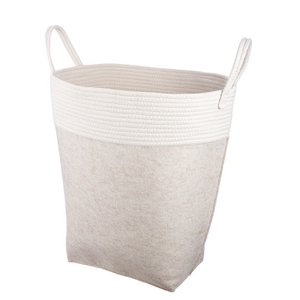 Wäschekorb Corda, creme H.60 cm