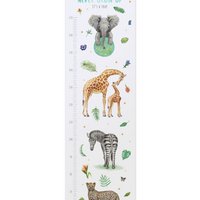 Groeimeter jungle groen - textiel poster