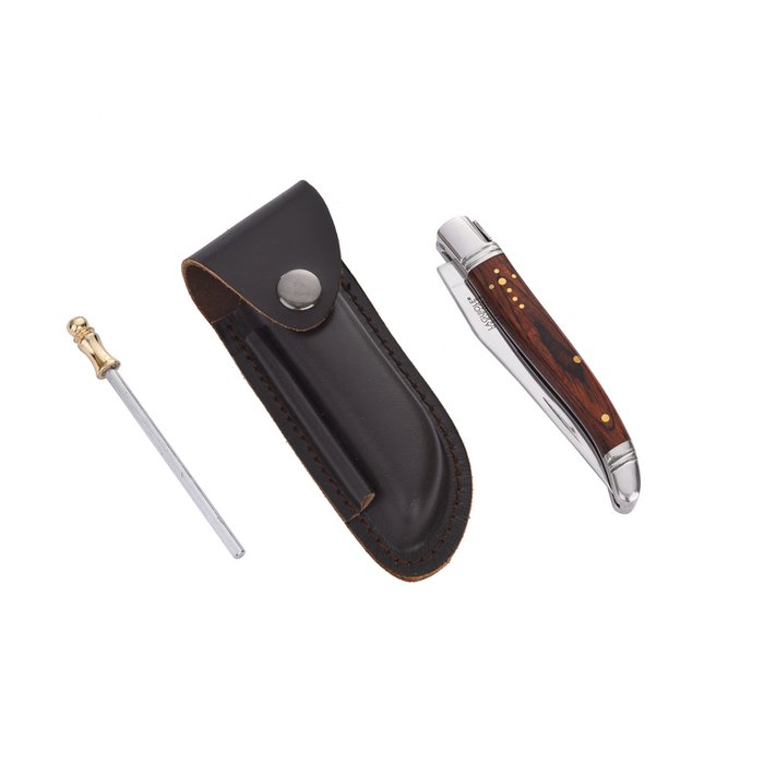 Laguiole Héritage Knife set with leather sheath Online Wholesale