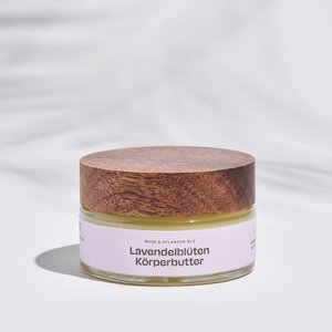 Lavendel bloemen lichaamsboter