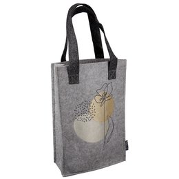 Filz Geschenktasche "One Line Flower" VE 8 so