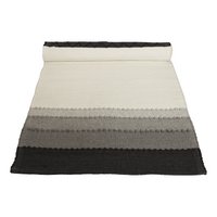 shadow gray woven cotton table runner medium