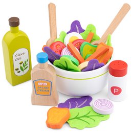 Houten Salade Set - "Maak Je Eigen Salade"