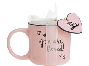 Gift set Eccolo DL mug 580ml e key ring You Are Loved ceramic