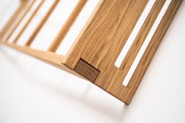Escalera para ropa, escalera para toallas de roble macizo