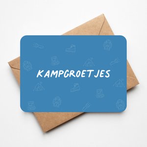 Kampgroetjes donkerblauw