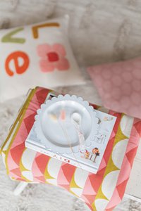 Toby -deken rood, zacht jacquard gebreide katoen