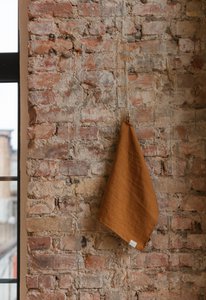 Cinnamon linen kitchen towel