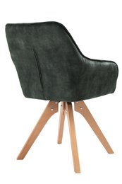 Sillón vintage terciopelo velour, verde oscuro