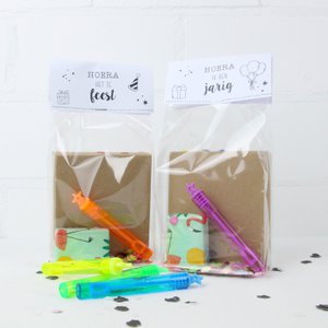 Blokbodemzak transparant